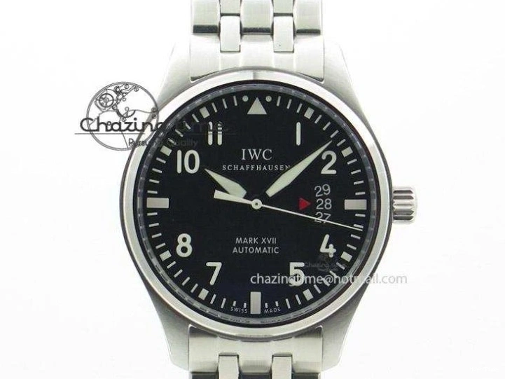 MIROTIME 0409 HighQuality Mark XVIII LAUREUS IW324703 Black Ceramic MKF Best Edition On Black Nylon Strap A 7218